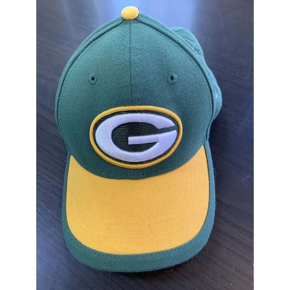 Green Bay Packers Ball Cap Hat Child Youth Size New‎ Era NFL 39Thirty Fitted